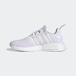 adidas Originals womens Nmd_r1's Sneaker, White/White/Silver Metallic, 7.5 US