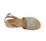 Soda Topic Open Toe Buckle Ankle Strap Espadrilles Flatform Wedge Casual Sandal (Dove Grey, us_footwear_size_system, adult, numeric, medium, 11)