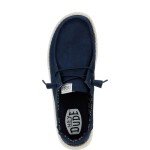 Hey Dude Women's Wendy Canvas Navy Size W7 | Women's Shoes | Women's Slip On Loafers | Comfortable & Light-Weight