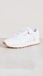 Reebok Women's Classic Leather Sneaker, Reefresh White/Pure Grey/Gum, 6