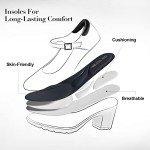 DREAM PAIRS Women's SDPU2231W Edenia Chunky Low Block Heels Mary Jane Closed Toe Work Pumps Comfortable Round Toe Dress Wedding Shoes, Size 8, Black