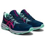 ASICS Women's Gel-Venture 8 Running Shoes, 10, MAKO Blue/Pink GLO
