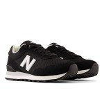 New Balance Women's 515 V3 Sneaker, Black/White/Aluminum Grey, 8
