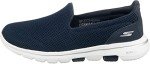 Skechers Women's Go Walk 5 Sneaker, Navy/White, 6.5