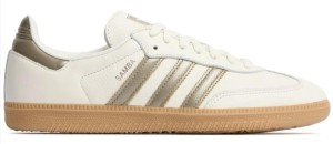 adidas Samba OG Womens Sneaker (Gold Metallic, 8, IG1964)