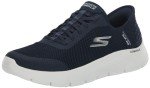 Skechers Women's Go Walk Flex Hands Free Slip-Ins-Grand Entry Sneaker, Navy/White, 9 Wide