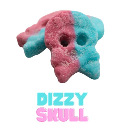 Bubs Swedish Godis Candy, 1 Pound Mix, Sweet and Sour Candy Mix, Foam Candy, Vegan Foam Candy, Bubs Giant Sour Foam Raspberry Skulls, Bubs Watermelon Foam Candy, Bubs Banana Foam Candy, Bubs Dizzy Skull Sour Foam Gummies, Bubs Sour Bolt Gummy, Bubs Sour Tutti Frutti Candy, 1 Pound Mixed Bag, Packed in a Blue Desert Market Bag