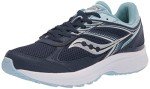 Saucony Women's Core Cohesion 14 Road Running Shoe, Navy/Light Blue, 10