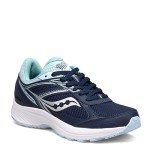Saucony Women's Core Cohesion 14 Road Running Shoe, Navy/Light Blue, 10