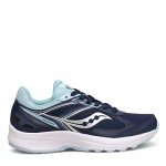 Saucony Women's Core Cohesion 14 Road Running Shoe, Navy/Light Blue, 10