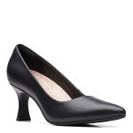 Clarks Women's Kataleyna Gem Pump, Black Leather, 6.5