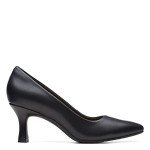 Clarks Women's Kataleyna Gem Pump, Black Leather, 6.5