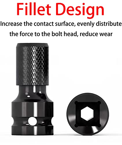 1/2 inch Square Drive to 1/4 inch Hex Socket Adapter