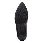 Clarks Women's Kataleyna Gem Pump, Black Leather, 6.5