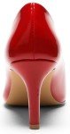 DOBOLIN Women's Heels Pointed Toe Pumps Closed Toe High Heels Stiletto Comfortable Business Heels 3-Inch Wedding Party Dress Shoes Red Patent Size 7.5