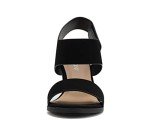 Soda Topshoeave Wait Womens Open Toe Chunky Heel Ankle Strap Shoes Block High Heel Dress Sandals (Black Nubuck, numeric_9)