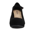 Soda “Ayden” ~ Women Mary Jane Ankle Strap Cushion High Heel Pump Shoe (Black Nubuck, us_Footwear_Size_System, Adult, Women, Numeric, Medium, Numeric_7_Point_5)