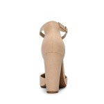 DREAM PAIRS Women's Coco Pointed Toe High Heels Pump Shoes,Size 9,Nude/Suede,Coco