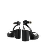 DREAM PAIRS Platform Heels for Women High Block Chunky Open Toe Ankle Strap Heels Fashion Wedding Party Evening Prom Dance Dress Pump Sandals Shoes,Size 8.5,BLACK-PU,SDHS2420W