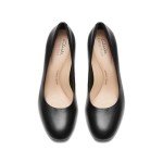 Clarks Women's Ambyr 2 Braley Pump, Black Leather, 8
