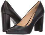 NINE WEST Women's ASTORIA9X9 Pump, Black Leather, 8