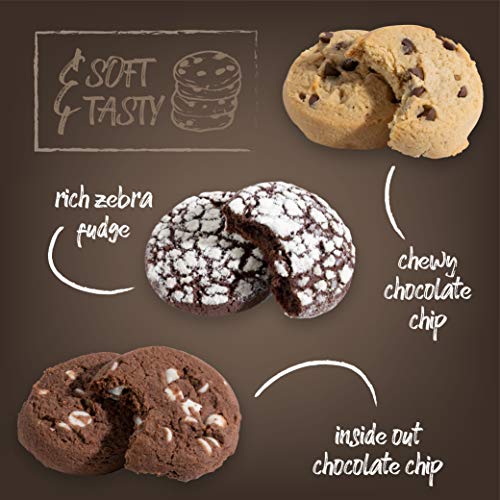 Fresh Bakery Cookies Gift Baskets, Homemade Gourmet Chocolate Gookie Gifts, Prime Candy Box Ideas, Milk Chocolates Gifts Men Family Food Delivery for Women Him Her Mom Daughter Wife Kids