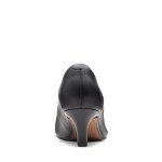 Clarks womens Linvale Jerica Pump, Black Leather, 8.5 US