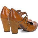 SHODENSE Vintage Kitten Heels Mary Jane Shoes Women Gold Ankle Strap Round Toe Dress Shoes Chunky Block Heels Mary Jane Lolita Pumps Two-Toned Patchwork Buckle Ladies Office Wedding Matte Gold 6