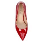 Michael By Michael Shannon Ryleigh - Women's Classic Pointed Toe High Heel Dress Pump Shoes Red, Size 7.0 Medium Width