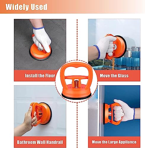 Dent Puller,2 Pack Car Dent Puller Dent Remover Tool Dent Removal Kit for Car Suction Cup Dent Puller and Dent Repair Kit Handle Lifter for Cars Body,Glass,Screen,Tiles Lifting,Objects Moving