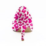 Reindee Lusion Women's Pumps/Pink Leopard Cheetah Printed Kitten Heels/Elegant Closed Toe Stiletto Dress Pumps/Fashion Kitten Heels Shoes Size 8