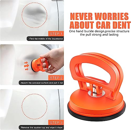 Dent Puller,2 Pack Car Dent Puller Dent Remover Tool Dent Removal Kit for Car Suction Cup Dent Puller and Dent Repair Kit Handle Lifter for Cars Body,Glass,Screen,Tiles Lifting,Objects Moving