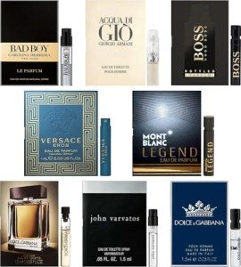 Men's Designer Fragrance Sampler Set - 8 Packs