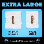 DUDE Wipes - Extra-Large Flushable Wet Wipes