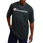 Champion Men's Classic Script Logo T-Shirt, Granite