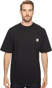 Carhartt Men's Heavyweight Pocket T-Shirt, Black, X-Large