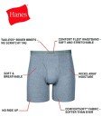 Hanes Men's Ultimate FreshIQ Tagless Boxer Briefs, 6 Pack