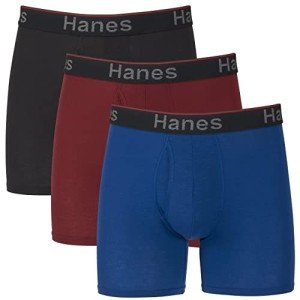 Hanes Men's Boxer Briefs with Support Pouch