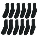 Hanes Mens Crew Moisture-Wicking Double Tough Socks