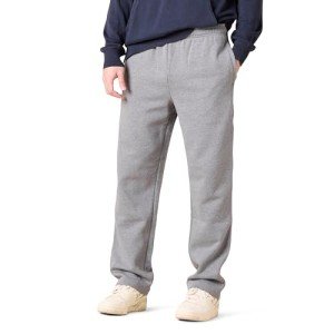 Men's Fleece Open Bottom Sweatpants - Light Grey
