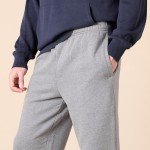 Men's Fleece Open Bottom Sweatpants - Light Grey