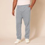 Men's Fleece Open Bottom Sweatpants - Light Grey