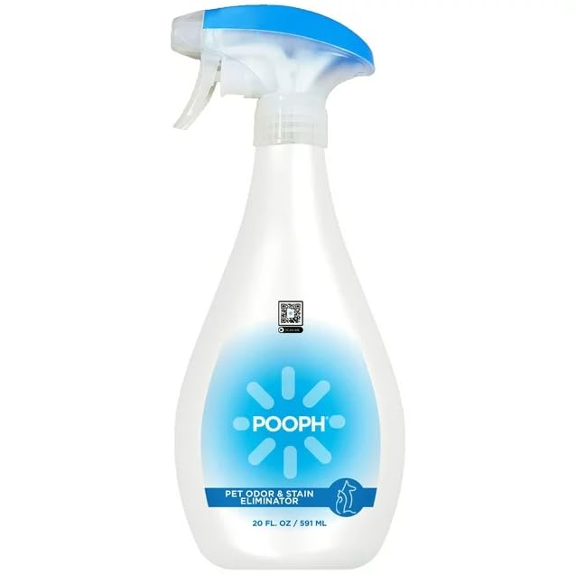 Pooph Pet Odor Eliminator, 20oz Spray - Dismantles Odors on a Molecular Basis, Dogs, Cats, Freshener, Urine, Poop, Pee, Deodorizer, Natures, Puppy, Fresh, Clean, Furniture, Potty, Safe