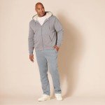 Men's Fleece Open Bottom Sweatpants - Light Grey
