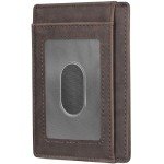 Slim Minimalist RFID Blocking Leather Wallet