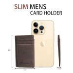 Slim Minimalist RFID Blocking Leather Wallet