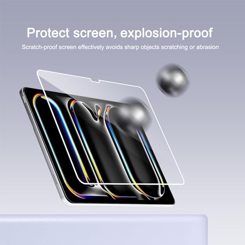 Ailun 2 Pack Screen Protector for iPad Pro 13 Inch 2024 7th Generation, iPad Air 13 Inch 6 Generation [2024 6th Gen] Tempered Glass [Face ID & Apple Pencil Compatible] Case Friendly [2 Pack]
