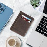 Slim Minimalist RFID Blocking Leather Wallet