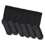 Max Cushion Crew Socks - 6-Pair Pack, Black/Grey