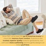 Men's Microfiber Suede Whipstitch Clog Slipper